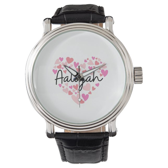 Ik hou van Aaliyah Horloge (Voorkant)