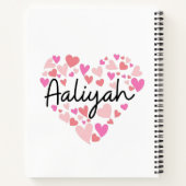 Ik hou van Aaliyah Notitieboek (Achterkant)
