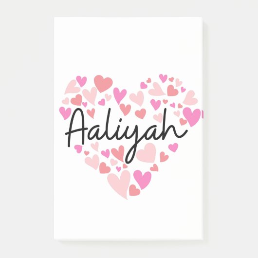 Ik hou van Aaliyah Post-it® Notes (Voorkant)