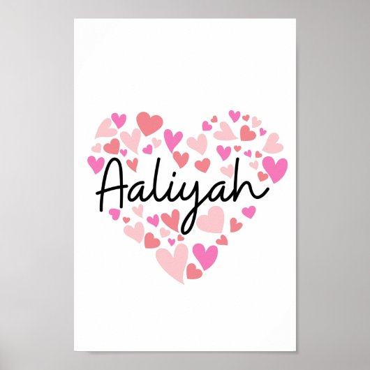 Ik hou van Aaliyah Poster (Voorkant)