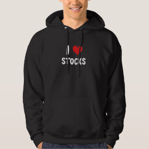 Ik hou van aandelen - Stock Market Investor Fi Hoodie