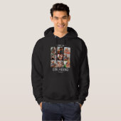 Ik hou van Aangepast Vriendin 9 Fotocollage Hoodie (Voorkant volledig)