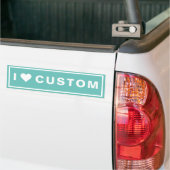 Ik hou van Aangepaste Bumpersticker (Op Truck)