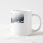 Ik hou van aangepaste naam grote koffiekop (Rechts)