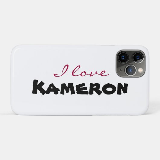 Ik hou van [aanpassen] Case-Mate iPhone case (Achterkant (horizontaal))