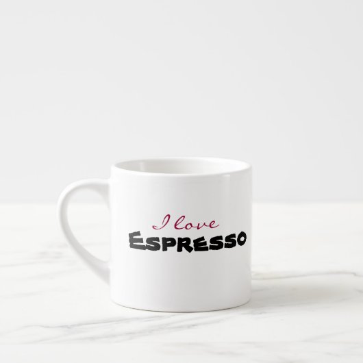 Ik hou van [aanpassen] espresso kop (Links)