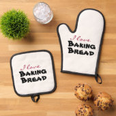 Ik hou van [aanpassen] ovenwant & pannenlap set (Top down)