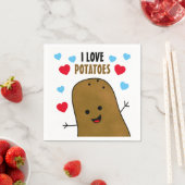 Ik hou van aardappelen servet (Insitu)