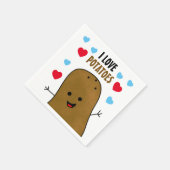 Ik hou van aardappelen servet (Hoek)