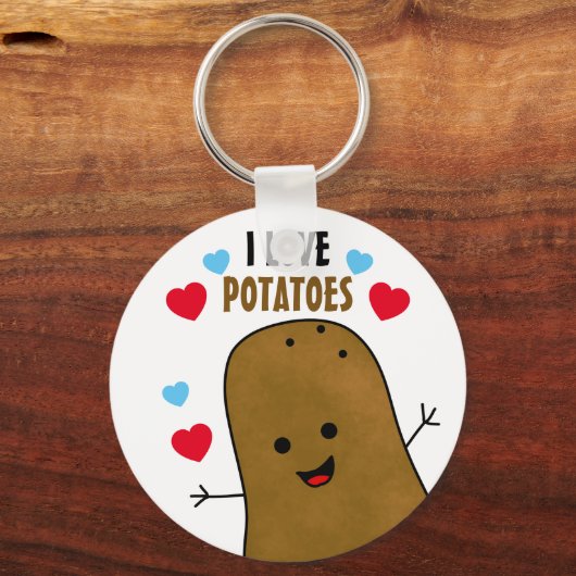 Ik hou van aardappelen sleutelhanger (Voorkant)
