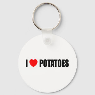 Ik hou van aardappelen sleutelhanger