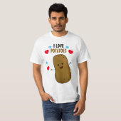 Ik hou van aardappelen t-shirt (Voorkant volledig)