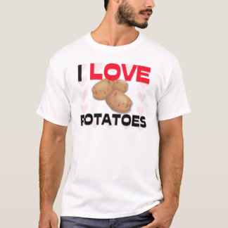 Ik hou van aardappelen t-shirt