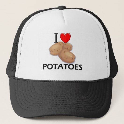 Ik hou van aardappelen trucker pet (Voorkant)