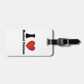 Ik hou van aardappelpuree Thanksgiving diner cadea Bagagelabel (Voorkant horizontaal)