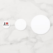 Ik hou van aardappelpuree Thanksgiving diner cadea Confetti (Achterkanten)