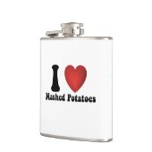 Ik hou van aardappelpuree Thanksgiving diner cadea Heupfles (Links)