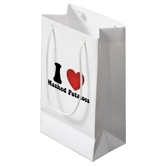 Ik hou van aardappelpuree Thanksgiving diner cadea Klein Cadeauzakje (Voorkant Gekanteld)