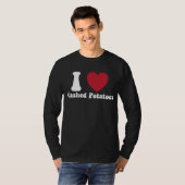 Ik hou van aardappelpuree Thanksgiving diner cadea T-shirt (Voorkant volledig)