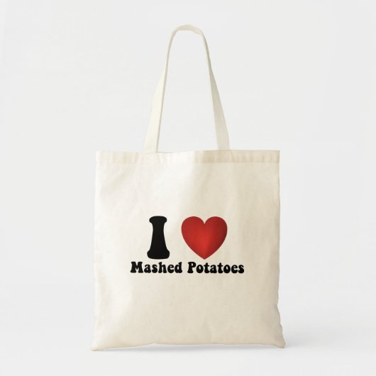 Ik hou van aardappelpuree Thanksgiving diner cadea Tote Bag (Voorkant)