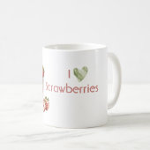 Ik hou van aardbeien koffiemok (Voorkant rechts)