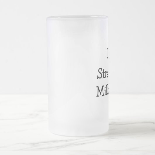 Ik hou van aardbeienmilkshakes matglas bierpul (Center)