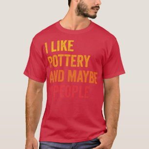 Ik hou van aardewerk misschien 3 mensen 1 t-shirt