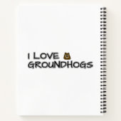 Ik hou van aardhogs notitieboek (Achterkant)