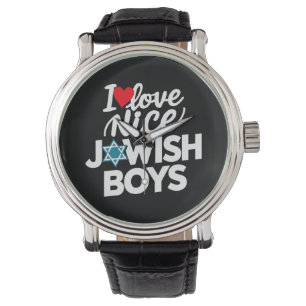 Ik hou van aardige joodse jongens Joden Hebreeën H Horloge