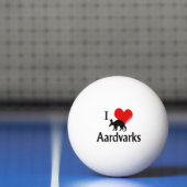 Ik hou van aardvarken pingpongbal (Net)