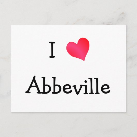 Ik hou van Abbeville Briefkaart (Voorkant)