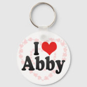 Ik hou van Abby Sleutelhanger (Voorkant)