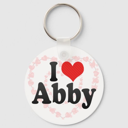 Ik hou van Abby Sleutelhanger (Voorkant)