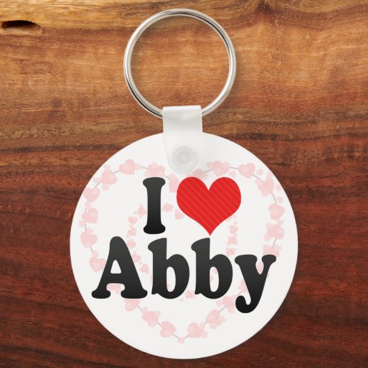 Ik hou van Abby Sleutelhanger (Voorkant)