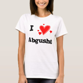 Ik hou van Abgusht Perzische soep rundvlees T-shirt