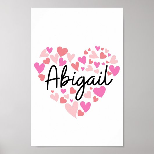 Ik hou van Abigail Poster (Voorkant)