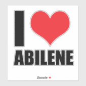 Ik hou van Abilene Sticker (Vel)
