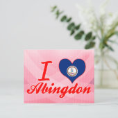 Ik hou van Abingdon, Virginia Briefkaart (Staand voorkant)