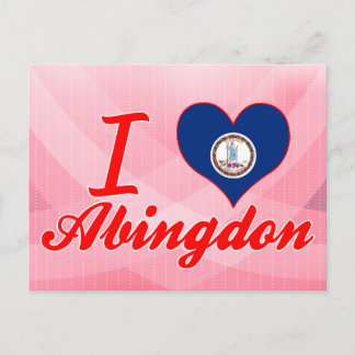 Ik hou van Abingdon, Virginia Briefkaart