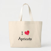 Ik hou van abrikozen grote tote bag (Voorkant)