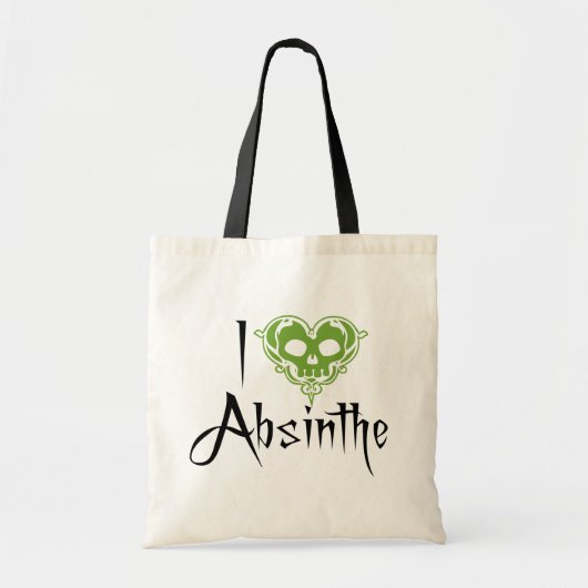 Ik hou van Absinthe Canvas tas (Voorkant)