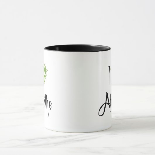 Ik hou van Absinthe Mok (Midden)