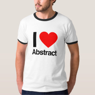 ik hou van abstract t-shirt