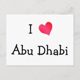 Ik hou van Abu Dhabi Briefkaart