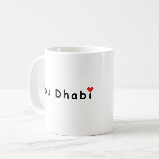 Ik hou van Abu Dhabi Koffiemok (Voorkant links)