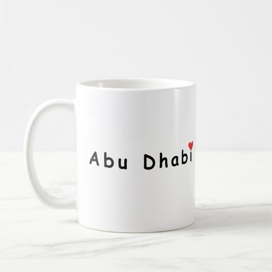 Ik hou van Abu Dhabi Koffiemok (Links)