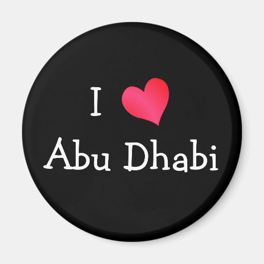 Ik hou van Abu Dhabi Magneet (Voorkant)
