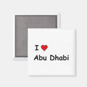 Ik hou van Abu Dhabi Magneet (Voorkant / Achterkant)