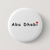Ik hou van Abu Dhabi Ronde Button 5,7 Cm (Voorkant)