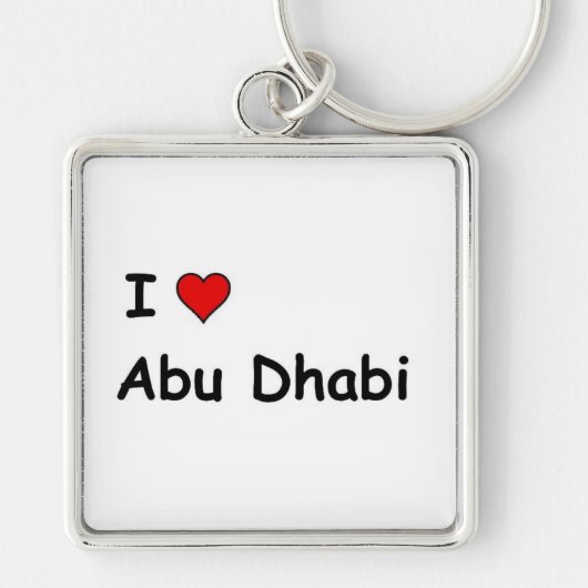 Ik hou van Abu Dhabi Sleutelhanger (Voorkant)